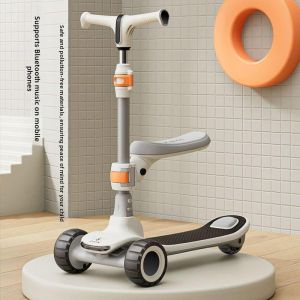 LIWAN | Folding Thickened Guardrail Three-in-one Childrens Scooter
