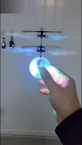 SKISOPGO Hand Sensor Induction Fun Mini RC Aircraft Helicopter Super Wings Kids Flying Toy With Light Mainan RC Budak Lelaki