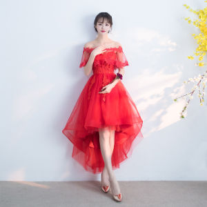 ชุดสาวๆ แขนกุด กระโปรงยาวปานกลาง ทรงเอ ผ้าตาข่าย สไตล์เกาหลี ชุดราตรีสำหรับงานวันเกิด งานแต่งงาน งานเลี้ยงหลังการศึกษา