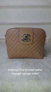 Tas Slempang Wanita Aretha Bordir Kecil Rapat 2 Ruang Korean Style Premium Import Terbaru 2025