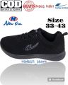 Sepatu Sekolah Merek New Era Hitam Polos All Black. 