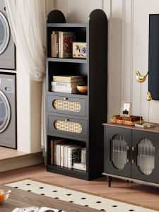 YANGYING | Vintage Rattan Corner Shelf High-end Luxurious