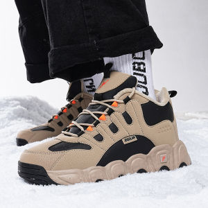 Joedon Golan Mens Running Shoes Winter Thickened Fleece Warm Anti-slip Sports Shoes Northern Climate High Performance Sneakers