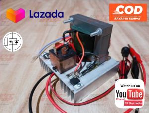 Power mini inverter PAC / VAC 2 Mosfet trafo 3A TAHAN AIR type Feedback COD MANTAP