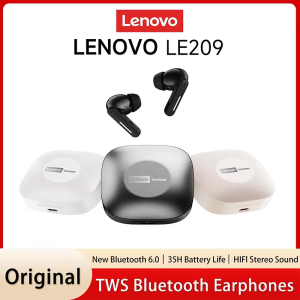 Lenovo | New Lenovo LE209 Wireless Bluetooth Earphone Business Music Bluetooth Headphone HD Call with Mic 30H Battery Life Gaming Headset
