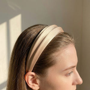Silky Satin Wide Headband Fashion Versatile Premium Elegant Minimalist Hairband Washing Face Makeup Matching Headwear Accessory
