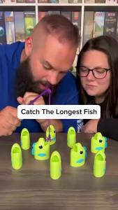 Telescoping Fish Catch Game Fishing Game Toy for Two Players Battle Fun Family Entertainment Competitive Interactive Games Toy