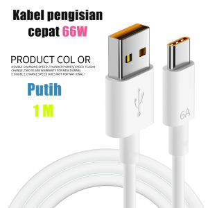 6A Super Charge Charger Kabel untuk, 66W Tipe C Kabel Pengisian Cepat Kabel Huawei Xiaomi Kabel USB untuk Samsung Kabel Data