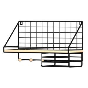 Wall Mounted Shelf No Drill Bedside Storage Rack