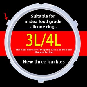 Seal Ring for Electric Pressure Cooker 5L 6L Silicone Ring 22CM Diameter Kitchen Cooking Utensils Pressure Pot High Pressure Cooker Accessories