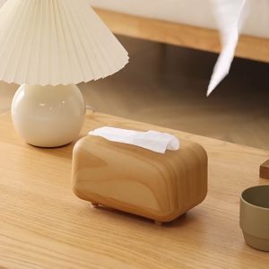 Tissue Box Soft Pack Tissue Holder Woody Design Themed Makeup Station Bekas Tisu Tisu Box 纸巾盒 面巾盒