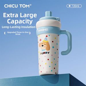 CHICU TOM | Female Insulated Tumbler Large Capacity with Straw