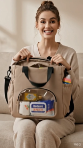 ViRYN Large Capacity Mommy Diaper Bag Handheld Crossbody Baby Maternity Bag Portable Outdoor Baby Care Tote Beg Ibu