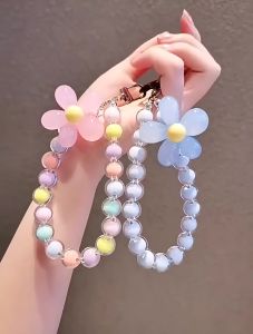 PHONE STRAP TALI AKSESORIS GANTUNGAN PONSEL HP TAS KEKINIAN BONEKA KARAKTER BEAR ASTRONAUT UNICORN ASTRONOT MANIK-MANIK MUTIARA FLOWER LOVE  STAR BEADS
