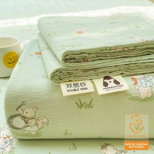 KAMONI | A-Class Maternity-Grade Double-Layer Gauze Bed Sheet and Pillowcase Set