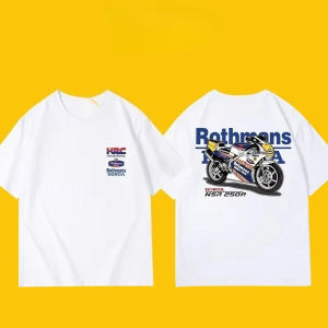2025 Honda Summer New Acura NSX Racing Motorcycle Riding Off-road Enthusiasts Short-sleeved Retro Top Mens and Womens T-shirts