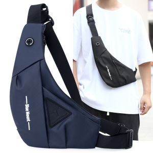 Túi Đeo Ngực Thể Thao Ngoài Trời Dung Tích Lớn Bằng Nylon Chống Nước Nhiều Ngăn Cho Nam Túi Đeo Vai Đơn Chống Mài Mòn