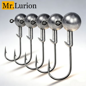 MrLurion 1g 2g 3g 5g 7g 10g 20g 25g 28g crank fishing jig head hooks for bass fishing  soft lure worm fishhooks for lurebaits