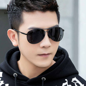 LouisWill แว่นกันแดดแว่นกันแดดแว่นตากันแดดแบบคลาสสิกกรอบลำแสงคู่แว่นตาแว่นตากันแดดแบบเปลี่ยนสีตามสภาพแสงโพลาไรซ์ UV400ยืดหยุ่นน้ำหนักเบาเป็นพิเศษขายาวป้องกันแสงสะท้อนกีฬากลางแจ้งขับรถ
