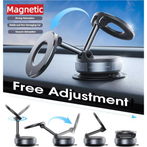 1Pc Vacuum Magnet Car Bracket Upgraded Version Multi-angles Adjustment Strong Magnetic Suck Foldable Car Navigation Phone Holder