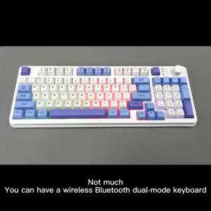 🔥104 Keys Gaming Keyboard🔥 3-Mode Connection Hot-Swap Gasket Structure RGB Lighting Type-C for Office & Gaming