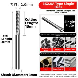 GONGFUMEN | Metal Grinding Rotary Burrs Wood Carving Bits