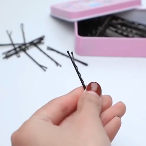 💸24฿/100ชิ้น! กิ๊บดำแฟชั่นเกาหลี ✨ แบบแบนเรียบ จัดทรงหน้าม้า ติดผมสั้น 0.24฿/ชิ้น ราคาถูกที่สุด คลิปสตีลไร้สนิม