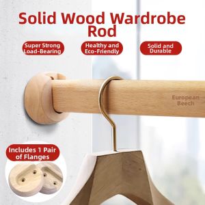 Yisheng | Cedar and Beech Wooden Clothes Rod