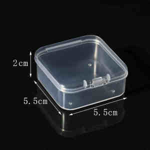 กล่องเก็บของแบบพลาสติกใสป้องกันฝุ่นสำหรับของเล่น DIY กล่องเก็บของเล่นพีช กล่องเก็บเครื่องประดับ กล่องเก็บของเล่นจิ๋ว