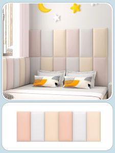 Bedroom Tatami Soft Case Backrest Wall Circumference Kang Circumference Bedside Soft Upholstery Stickers Childrens Room Wall Decoration Self-Adhesive Crash Protection Wall Sticker