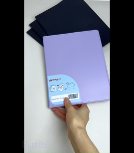 A4/Long Foldable Clipboard Leather Portfolio Folder Clipboard Document File Organizer Folding Board for Yellow Pad