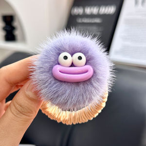 สร้อยผมขนกระต่ายน้ำแท้สุดน่ารัก ทรงหัวเข็มขัดหมูป่า ปากใหญ่ สไตล์ผีเสื้อ สร้อยผมสไตล์บ้านๆ สำหรับผู้หญิง