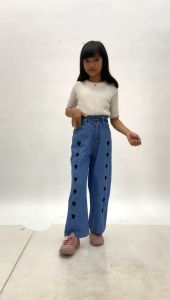 Celana Anak Tanggung / Celana Jeans Kulot Love Anak