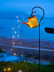 Outdoor Solar Powered Star Lamp Water Pot Lamp Garden Decoration Light Hanging Tree Lamp Lawn Lamp Soft Cute Nordic Style LED