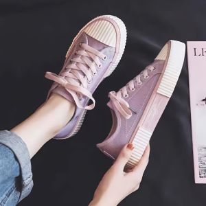 JIFANPAUL | Leisure Canvas Shoes White Low Top Board Shoes