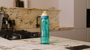 Kambukka LAGOON 1000ml Plastic Water Bottle BPA Free Leak Proof Angled Straw Travel Sports Outdoor Exercise Fitness