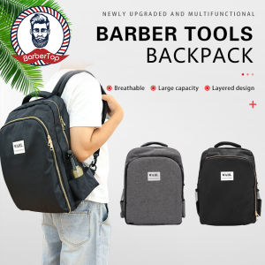 ช่างตัดผมร้านเสริมสวย ความงามกระเป๋าเก็บของตัดผม ถุงท่องเที่ยวแบบอเนก ประสงค์กระเป๋าเป้สะพายหลัง ขนาดใหญ่สำหรับช่างตัดผม