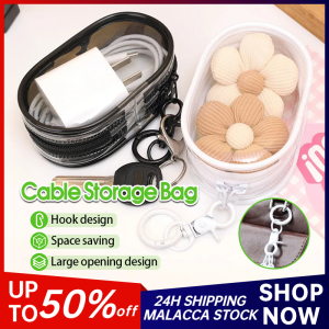 Cable Storage Pouch Mini Keychain Box Data Line Organizer Clear Bag Travel Earphone Charger Case Outdoor Organizer
