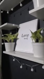 4Pcs Wall Mounted Storage Rack: Floating Bookshelf & Wooden Display Rack