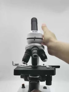 Compound Microscope with 40X-5000X Dual-Deck Mechanical Stage & Abbe CondenseFor Education Biology Research Biology