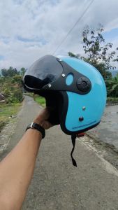HELM RETRO PILOT ITALY WANITA DEWASA TERBARU KEKINIAN