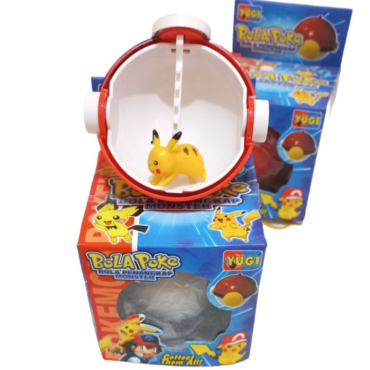 Mainan Bola Pokemon Pokeball pikachu Mainan Unisex Usia 3-4