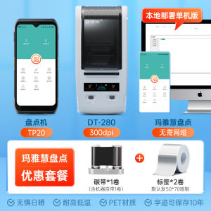 Portable Smart Thermal Transfer Label Printer DTPrinter DT-270 Fixed Asset Tracking Machine Card Management System Home Use