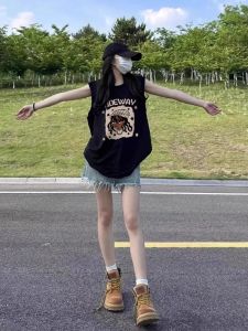 American Sporty Slimming Youthful Sleeveless Vest