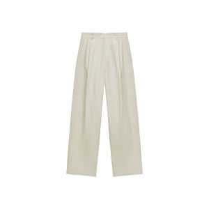 Ochirly Womens Loose Wide Leg Pants Casual Straight Slimming Pear Shape Body 2025 Autumn New Natural Waist Cotton Blend