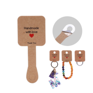 50/100pcs Retro Kraft Paper Earnail Necklace Card Jewelry Cardboard Display Card