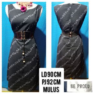 DRESS KUTUNG/SLEEVELESS HITAM(BE PROUD) 94