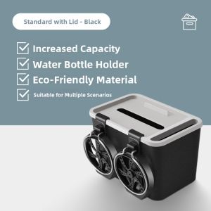 LANLIANGMAIRUICHI | Car Storage Box with Cup Holder and Tissue Box