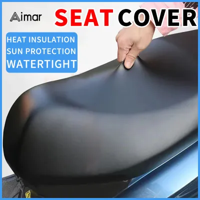 Motorcycle Seat Cover Waterproof Dustproof Sunscreen PU Leather Anti-Slip Seat Cushion Protector Cover
