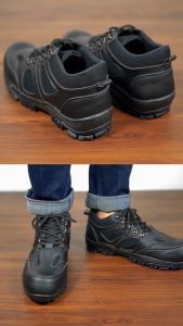 Sepatu Safety Pria Boots Safety Ujung Besi Endure Pendek Sepatu Boots Pria Outdoor- Adventure Kerja Proyek